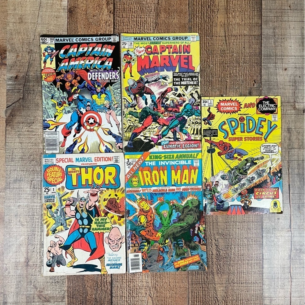 Vintage 80's Marvel Comics Group Captain America